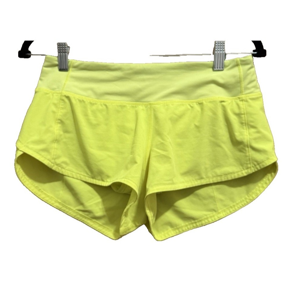 Lululemon Women's Speed Up Low-Rise Short 2.5" Highlight Yellow Size 4